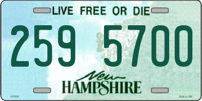 NH license plate 2595700