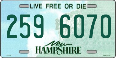 NH license plate 2596070