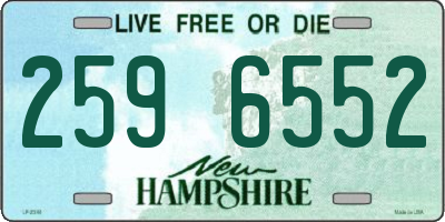 NH license plate 2596552