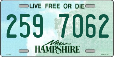 NH license plate 2597062