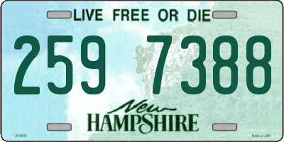 NH license plate 2597388