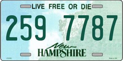 NH license plate 2597787