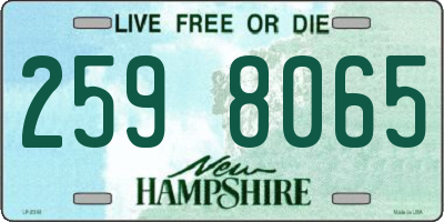NH license plate 2598065