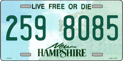NH license plate 2598085