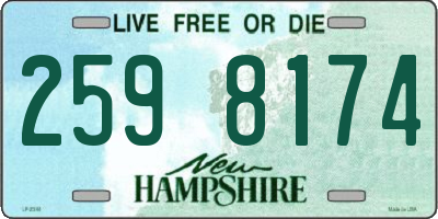 NH license plate 2598174