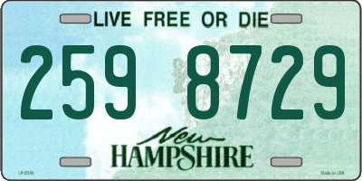 NH license plate 2598729