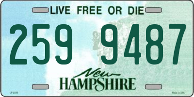 NH license plate 2599487