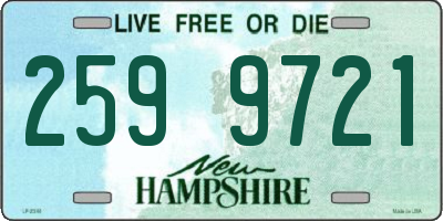 NH license plate 2599721