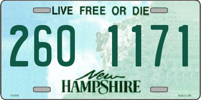 NH license plate 2601171