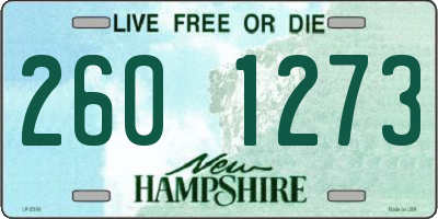 NH license plate 2601273