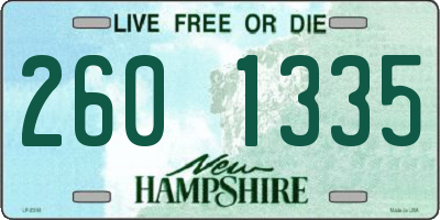 NH license plate 2601335