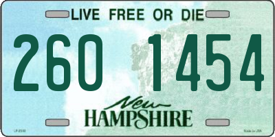 NH license plate 2601454