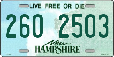 NH license plate 2602503