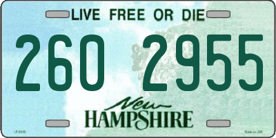 NH license plate 2602955