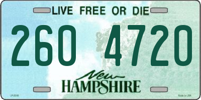 NH license plate 2604720