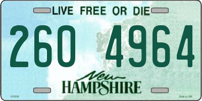 NH license plate 2604964