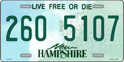 NH license plate 2605107