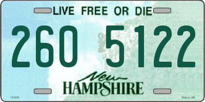 NH license plate 2605122