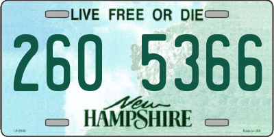NH license plate 2605366