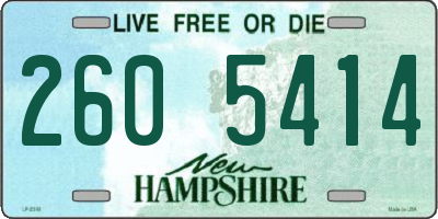 NH license plate 2605414