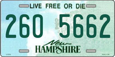 NH license plate 2605662