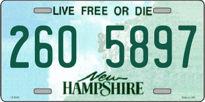 NH license plate 2605897