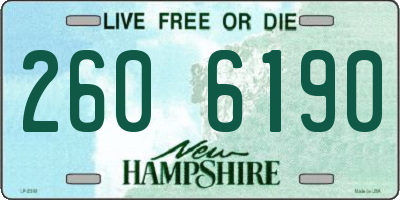 NH license plate 2606190