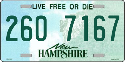 NH license plate 2607167