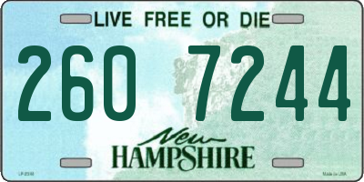 NH license plate 2607244