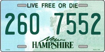 NH license plate 2607552