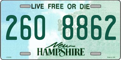 NH license plate 2608862