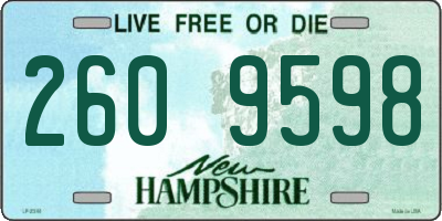 NH license plate 2609598