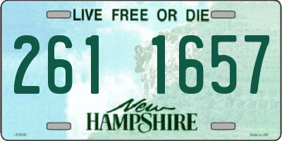 NH license plate 2611657