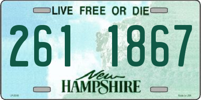 NH license plate 2611867