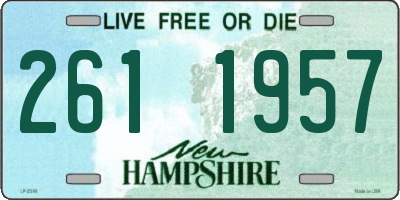 NH license plate 2611957