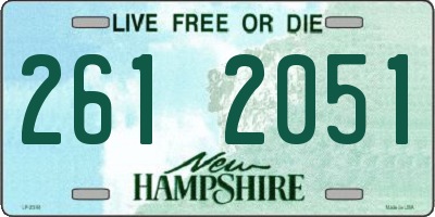 NH license plate 2612051