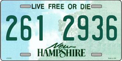 NH license plate 2612936