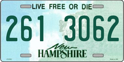 NH license plate 2613062