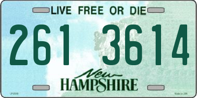 NH license plate 2613614