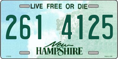 NH license plate 2614125