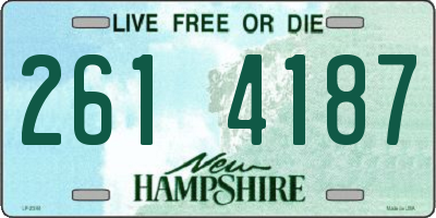 NH license plate 2614187