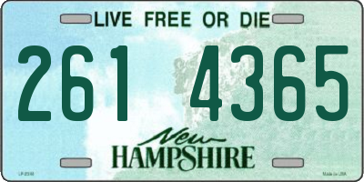 NH license plate 2614365