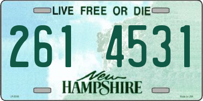 NH license plate 2614531