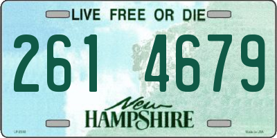 NH license plate 2614679
