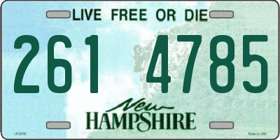 NH license plate 2614785