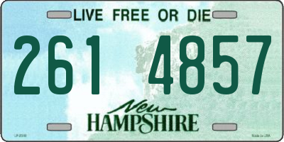 NH license plate 2614857