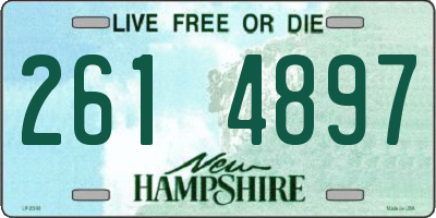 NH license plate 2614897