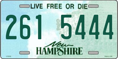 NH license plate 2615444