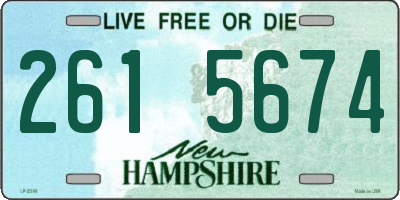 NH license plate 2615674