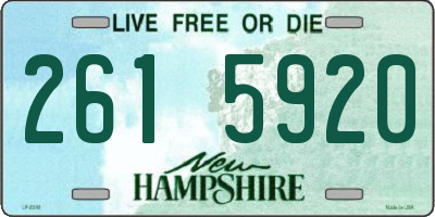NH license plate 2615920